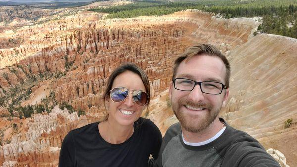 Jeremy at Bryce Canyon with his wife